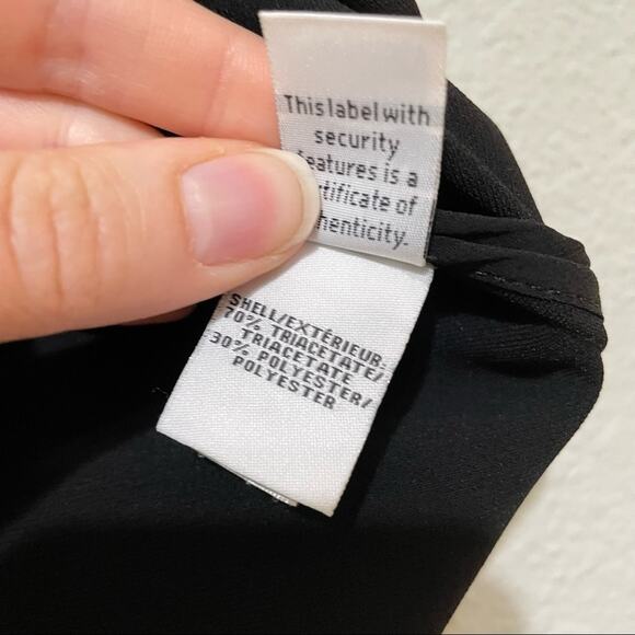 Diane Von Furstenberg Black Short Sleeve Blouse Womens 4 Quiet Luxury Classic - Picture 4 of 8